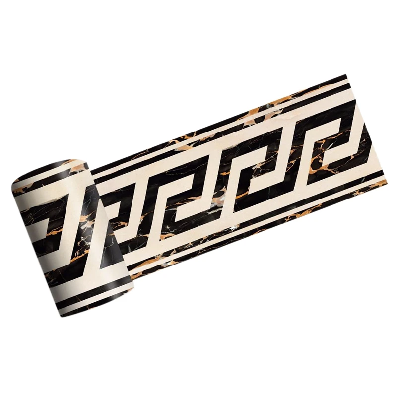 3D мрамор самоклеющиеся греческий узор стены для лестницы и пола границы плитка