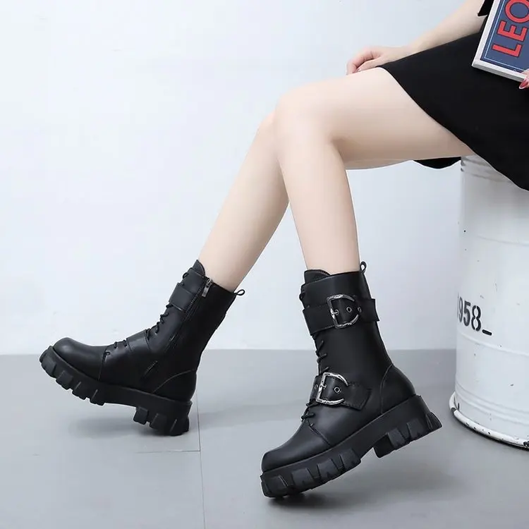 

Женские ботинки 2021, модные ботинки с боковой молнией, водонепроницаемые зимние ботинки, женская повседневная легкая теплая зимняя обувь с п...