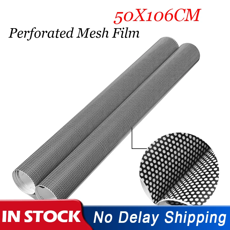 Оцинкованная металлическая пленка для окон автомобиля светильник мотоцикла 106x50