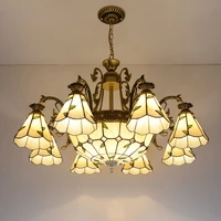 rural mediterranean led pendant light living room bedroom indoor lighting leaf pendant lamps restaurant decor hanging lamp