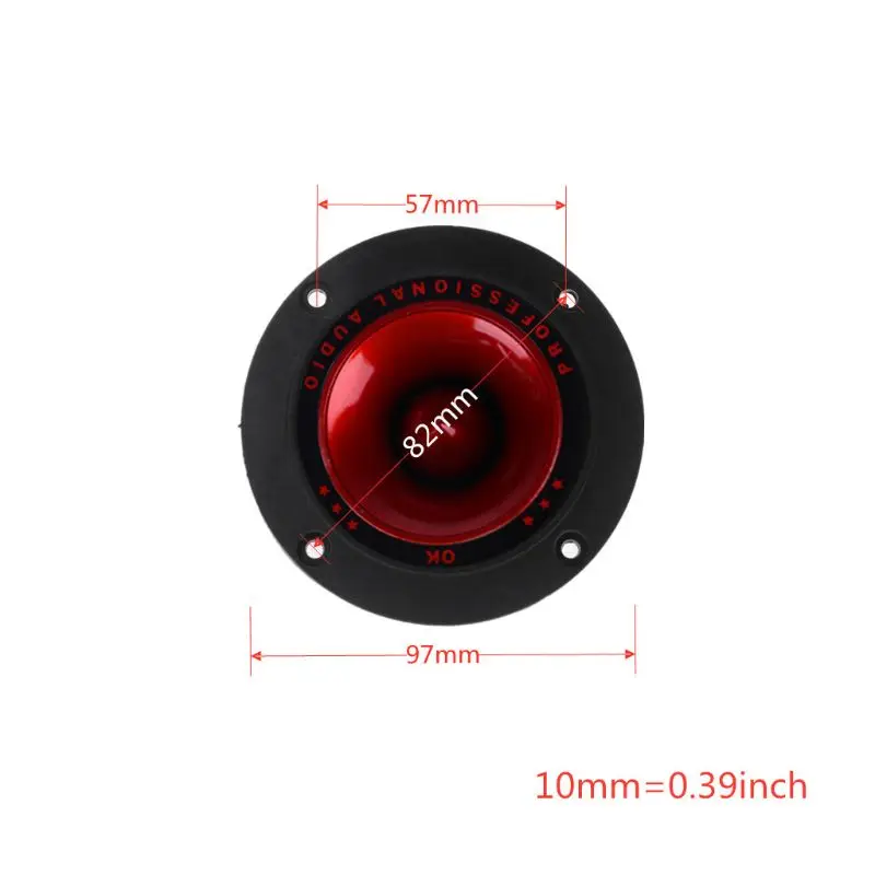 

Iezoelectric Tweeter 4" Audio Speaker Treble Ceramic Piezo Loudspeaker PA/DJ Tweeters Replacement Home Subwoofer Stage