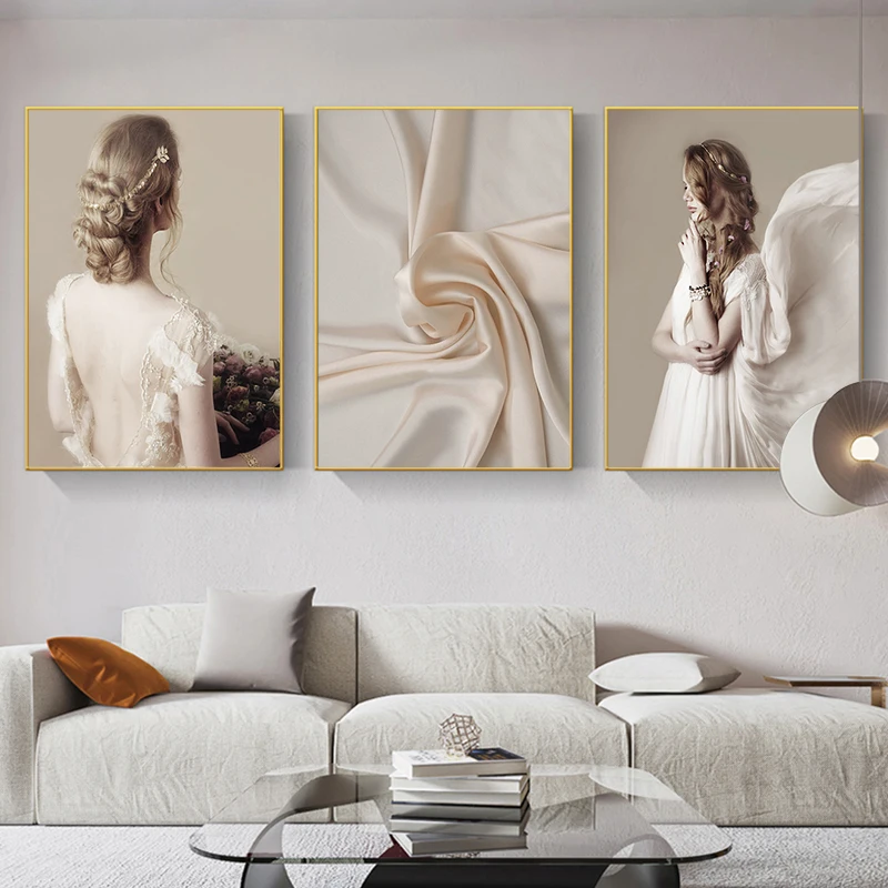 

Modern Woman Fashion Sexy Female Poster Print Scandinavian Wall Art Beauty Canvas Art Wall Picture Painting Modern Home Decor