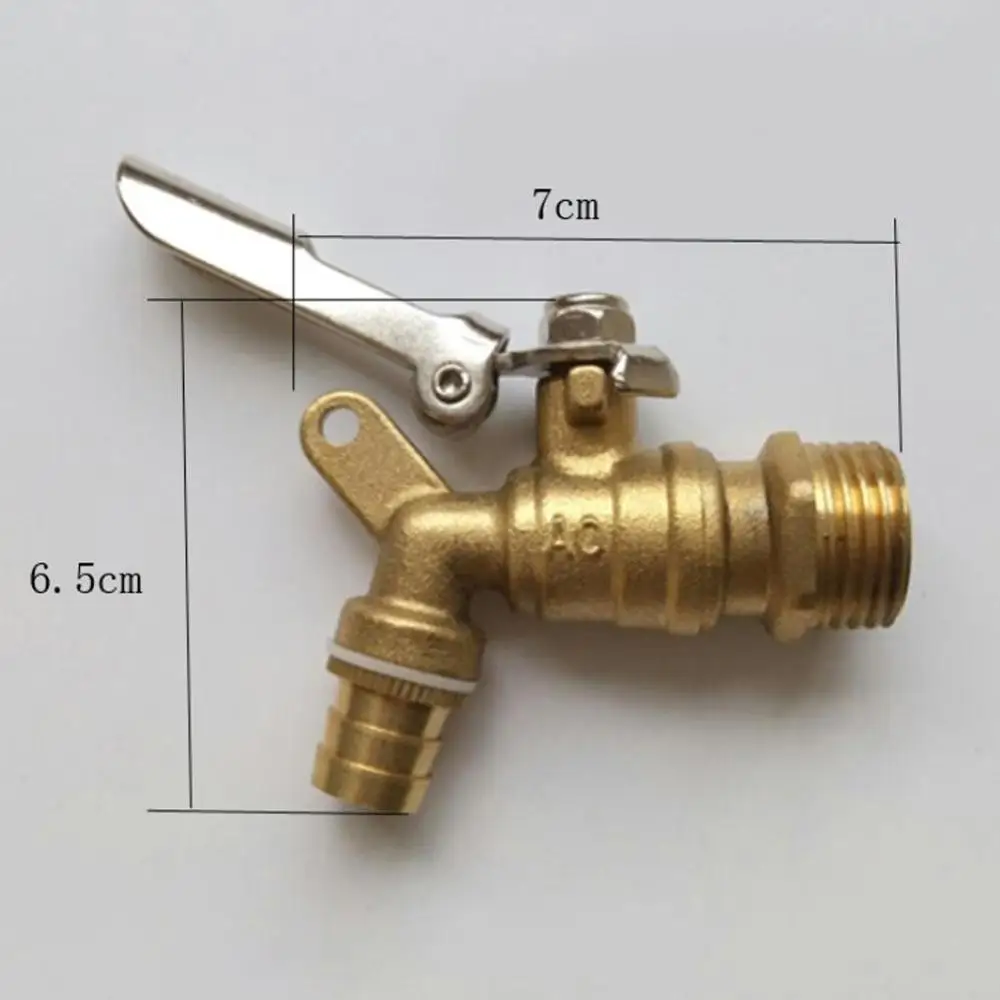 

Explosion-proof Copper Outdoor Padlock Faucet, Garden Faucet Brass Anti-theft Hole Single B9A7