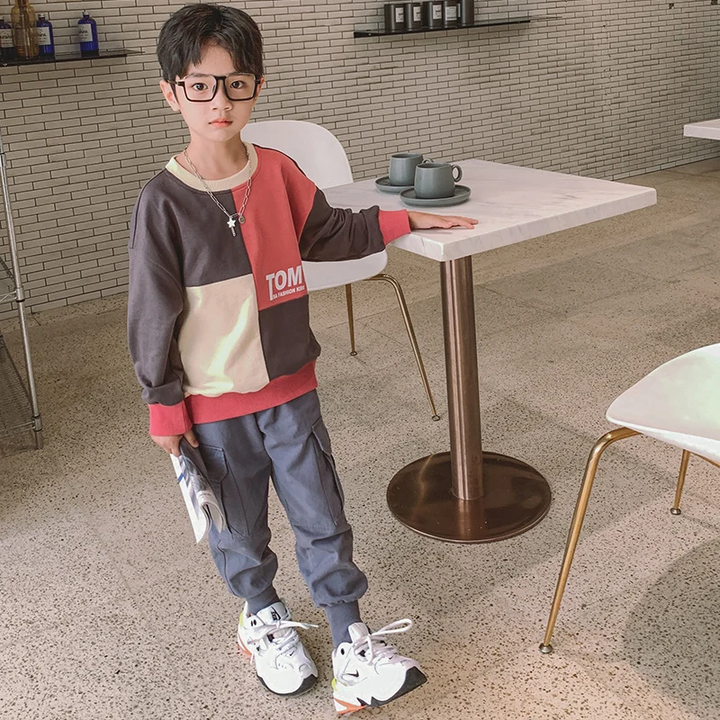 

Children Baby Boy Clothes Set Outfits Autumn Boutique Kids Clothing Winter Tracksuit Fall Cute Cocuk Giyim Outfits AE50CC