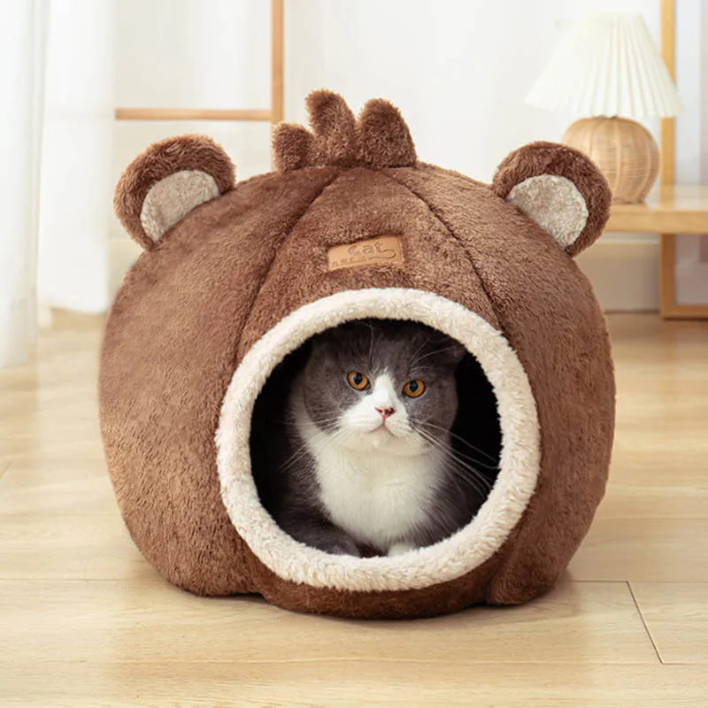 

2022 Новая модная мультяшная дизайнерская кровать для кошки домик для кошки подушка для котенка щенка маленькая собака аксессуары для домашн...