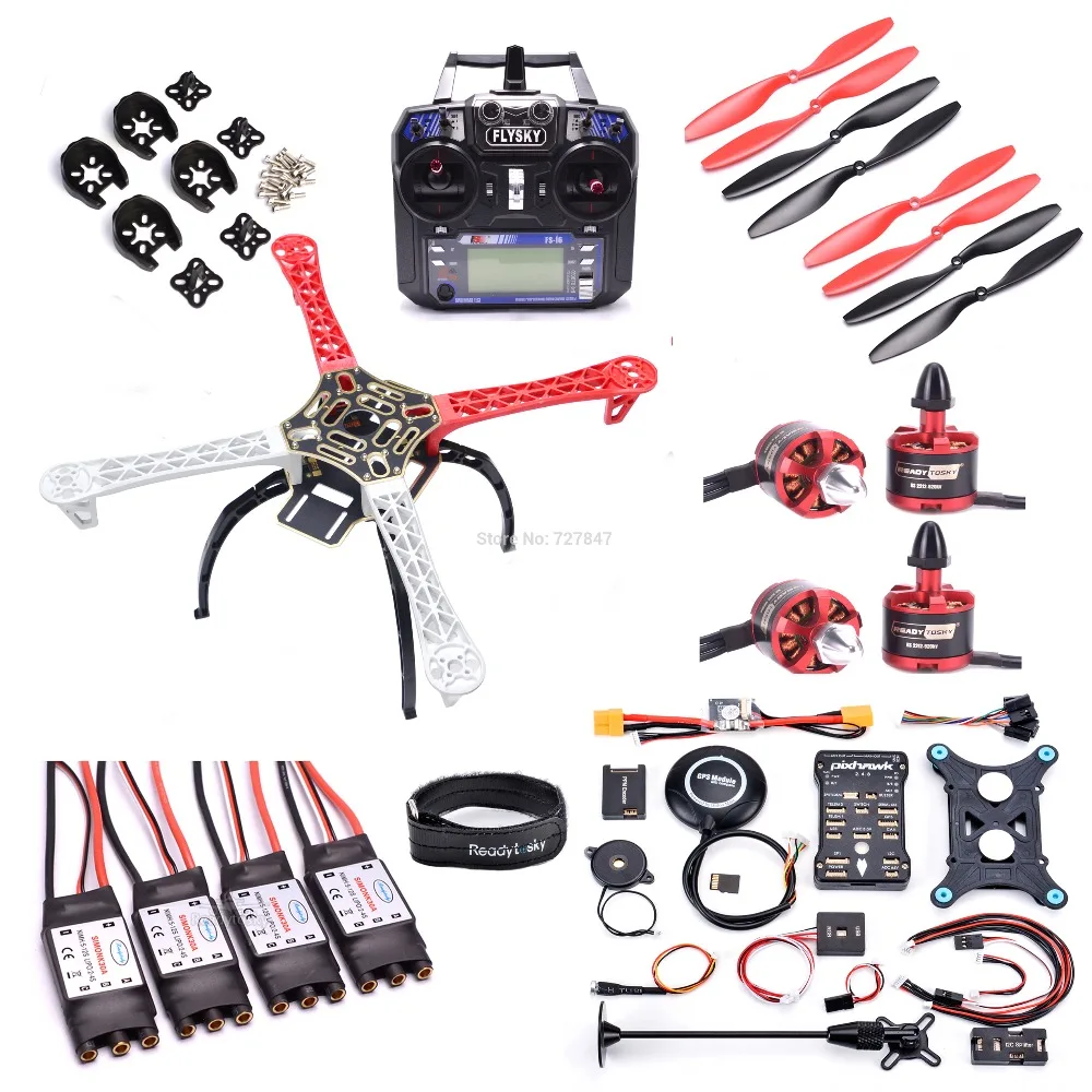 Мультикоптер Flysky i6 F450 устройство управления полетом Pixhawk PX4 PIX 2212 8 32 бит GPS