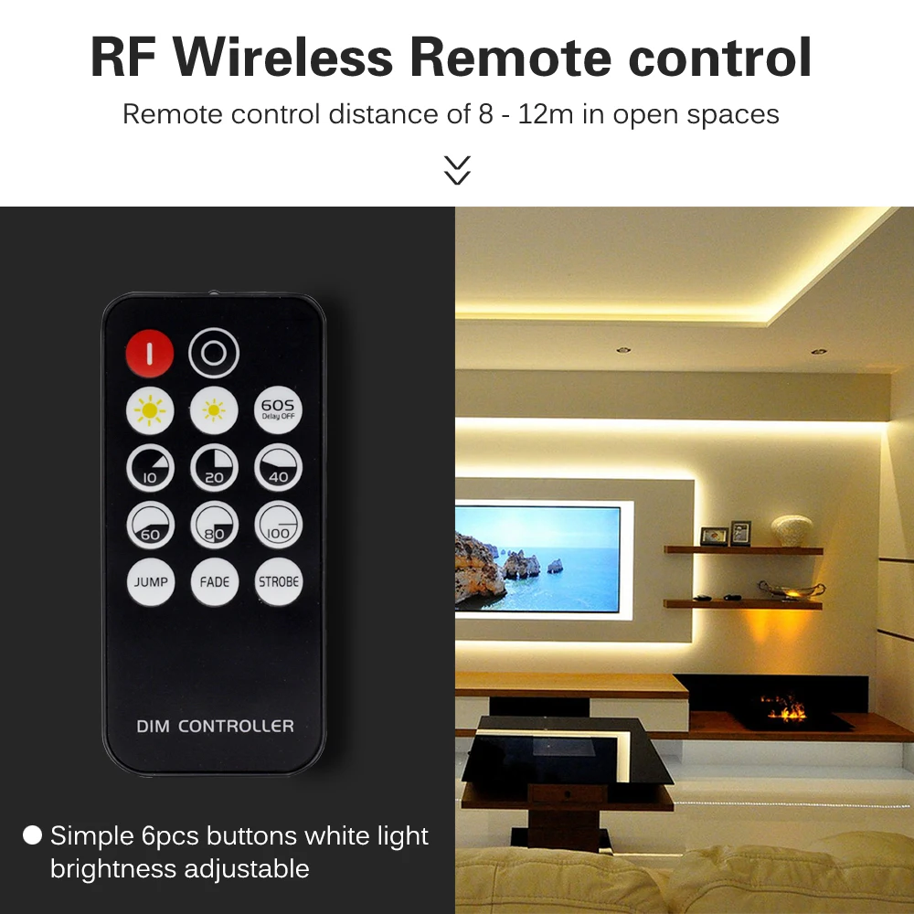 Комплект светодиодных лент с COB матрицей гибкая Беспроводная LED лампа