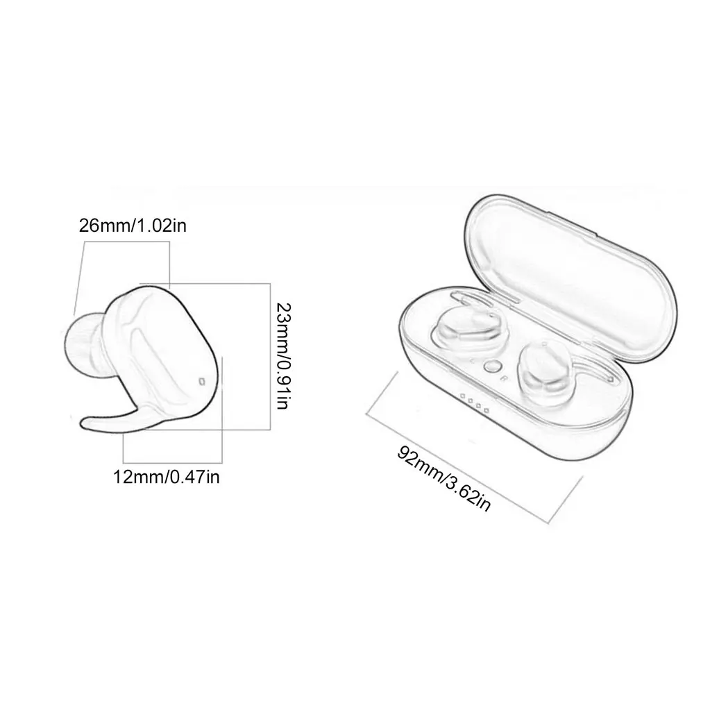 

Y30 Wireless Headphones 2200mAh Charging Box Sports Waterproof Headsets HiFi Stereo Earbuds With Microphones