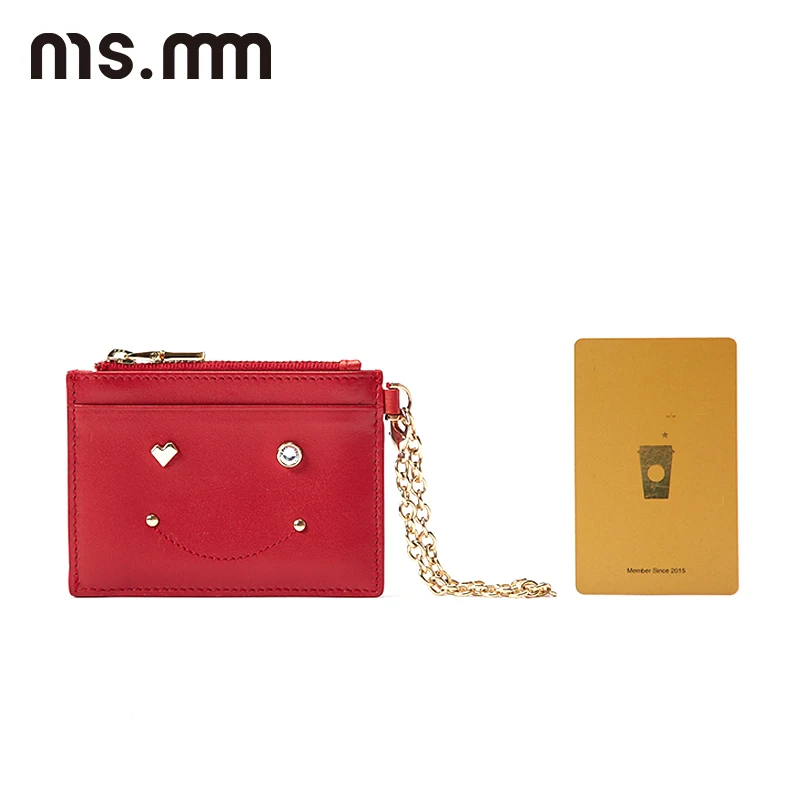 Ms. MM кошелек из натуральной кожи с бриллиантами модный держатель для карт