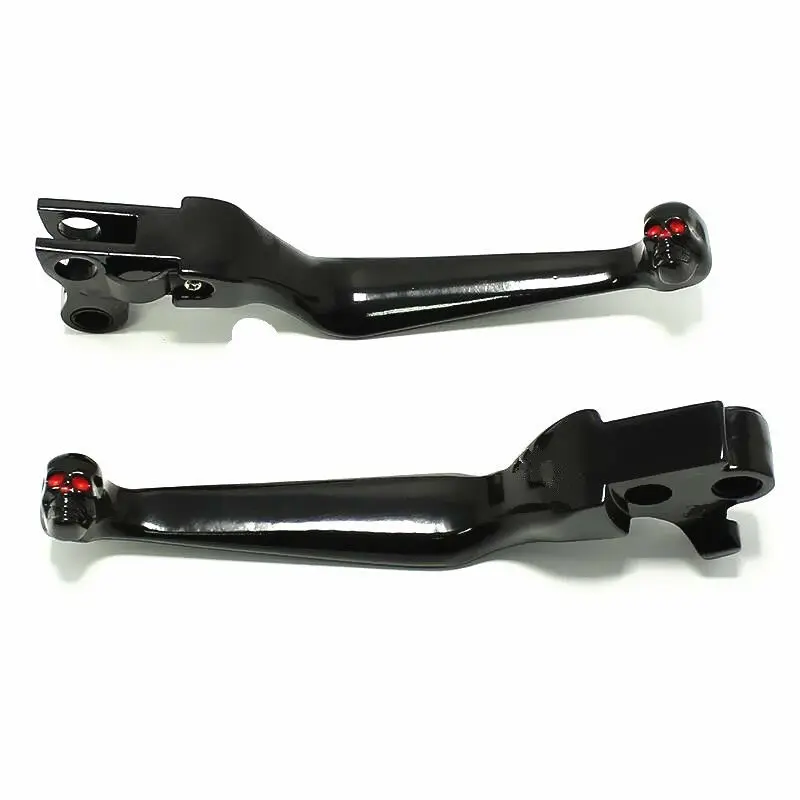 2X мотоциклетный рычаг сцепления с черепом для Harley FLSTF Fat Boy FXSTB Night Train FXDWG Dyna Wide Glide
