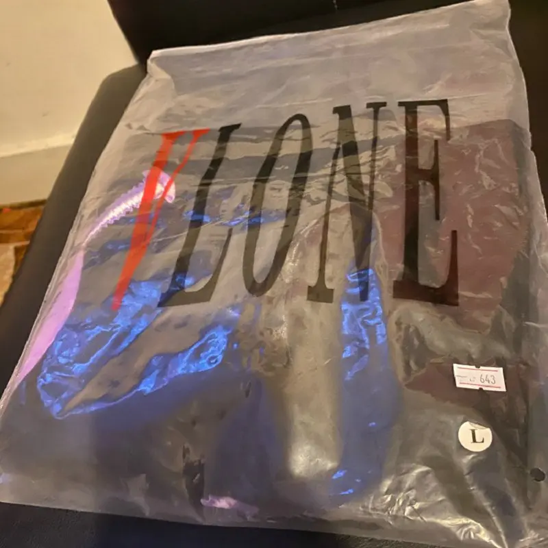 Футболка VLONE Мужская/женская из 100% хлопка уличная одежда брендовая рубашка с