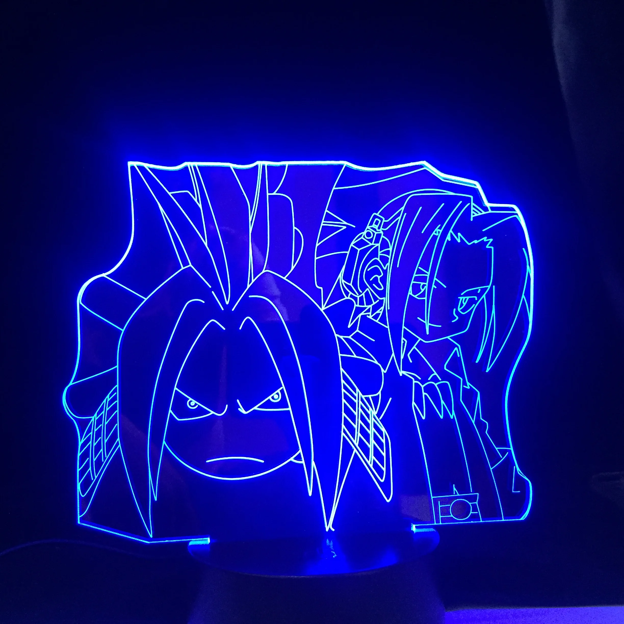 

Dropshipping Anime Shaman King Yoh Asakura 3D Led Light for Bedroom Decor Nightlight Kids Birthday Gift Manga Night Light
