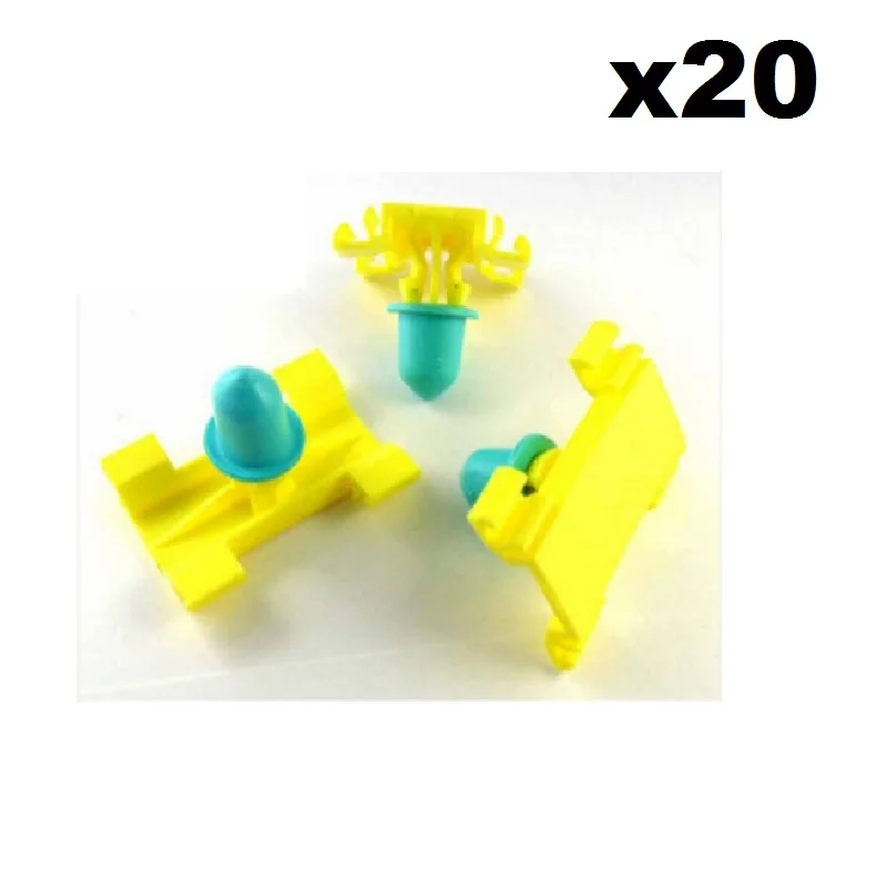 

20x For Vauxhall Plastic Clips- Side Moulding Bumpstrip Door Trim Moulding Clip