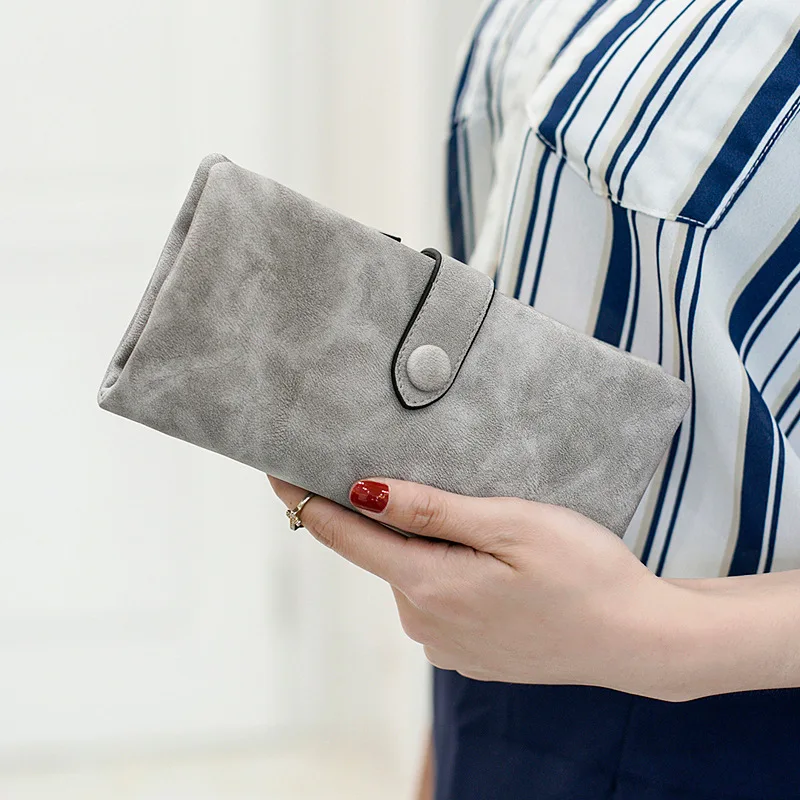 MJ женские кожаные кошельки из матовой искусственной кожи Длинный кошелек