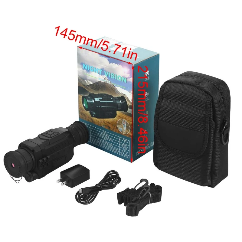 

720P Outdoor Infrared Digital Night Vision Monocular 8X Digital Zoom 200M Range Camera Photo Recording Video