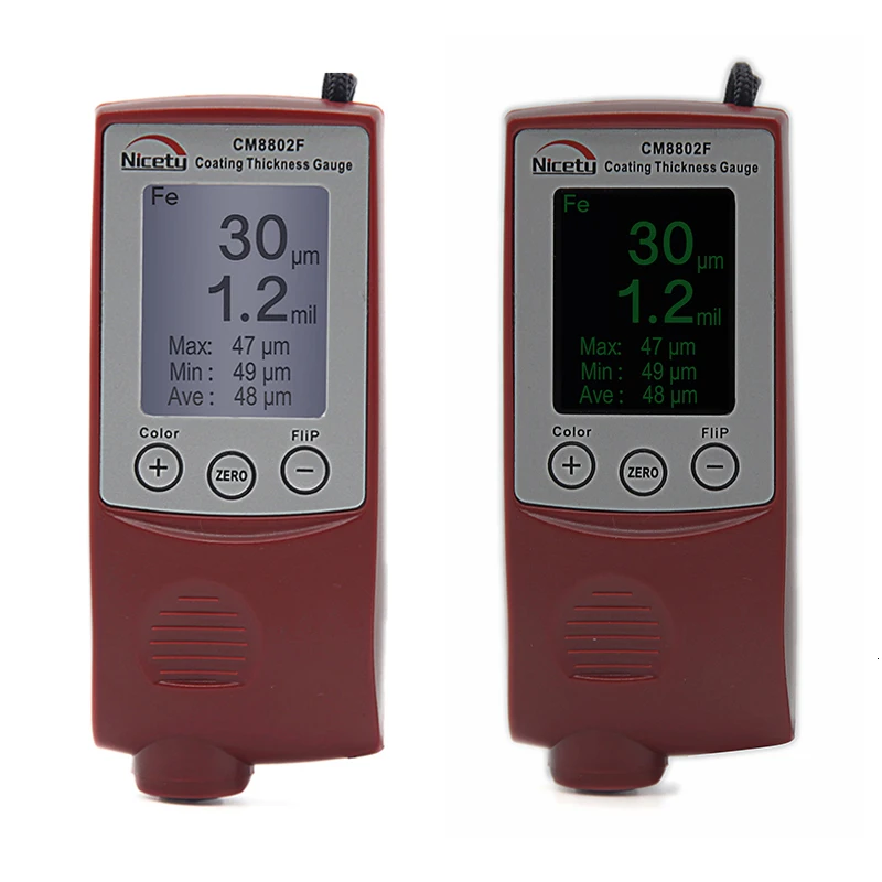 Nicety CM8802FN цветной дисплей покрытие толщиномер краски ing толщина измерения Фильм Толщиномер автомобиля краски Тестер
