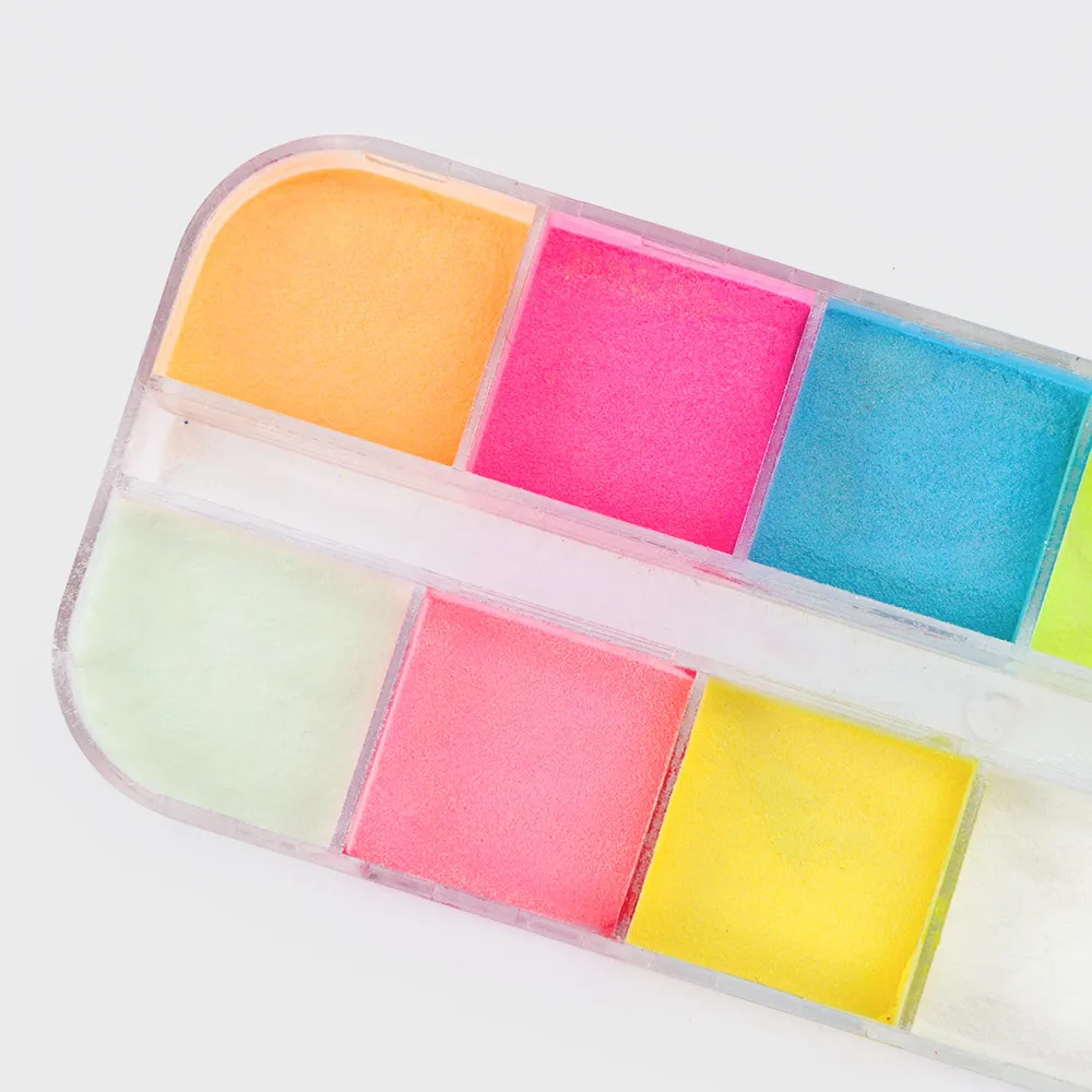 Флуоресцентный ноготь блестящая пудра светящаяся ультратонкий светящийся