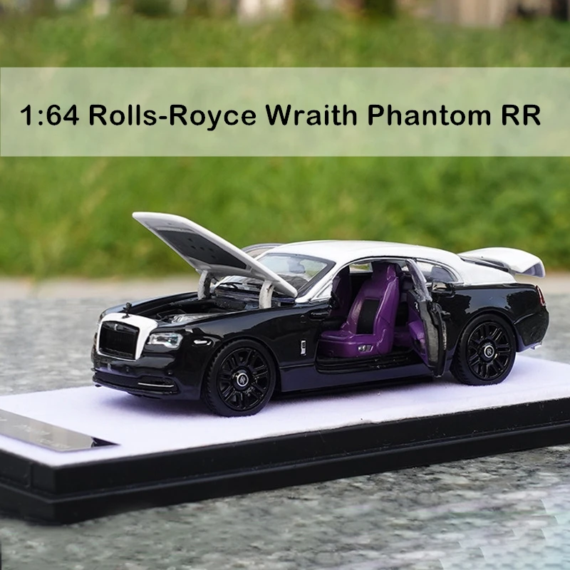 

1:64 Rolls-Royce Wraith Phantom RR Simulation Alloy Limited Full-drive Car Model Ornaments