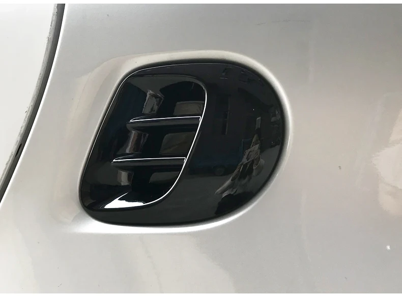 black Color Для Mercedes-Benz Smart Fortwo 453 задняя воздушная декоративная рамка выпускного отверстия Наклейка 3D воздушная розетка Защитная крышка автомобильные аксессуары - Название цвета: black Color