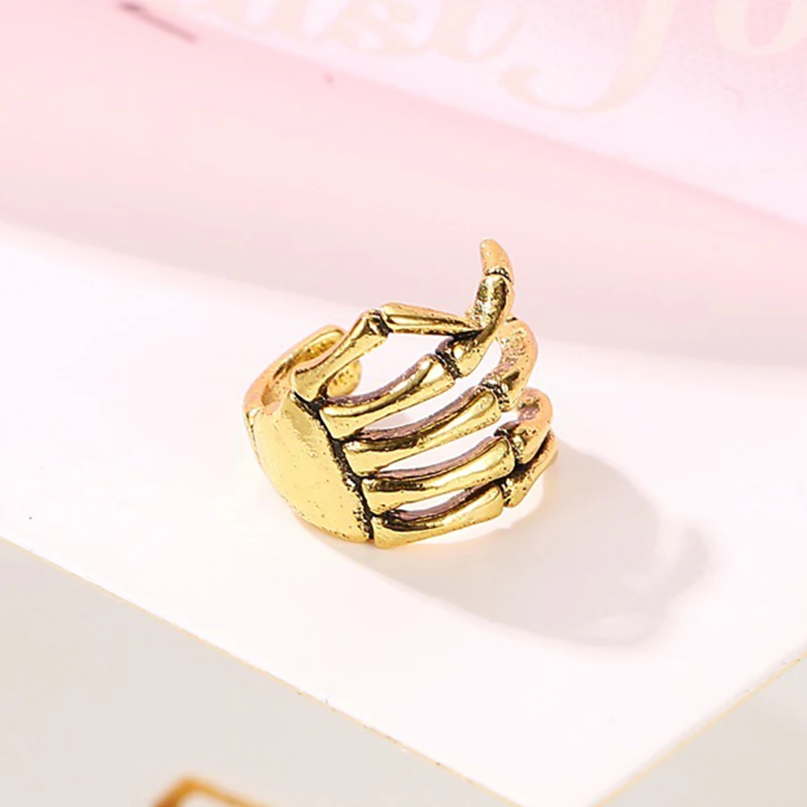 Starose 2 шт Панк Коготь Череп Ухо Манжеты Поддельные Серьги Спираль прокалывания