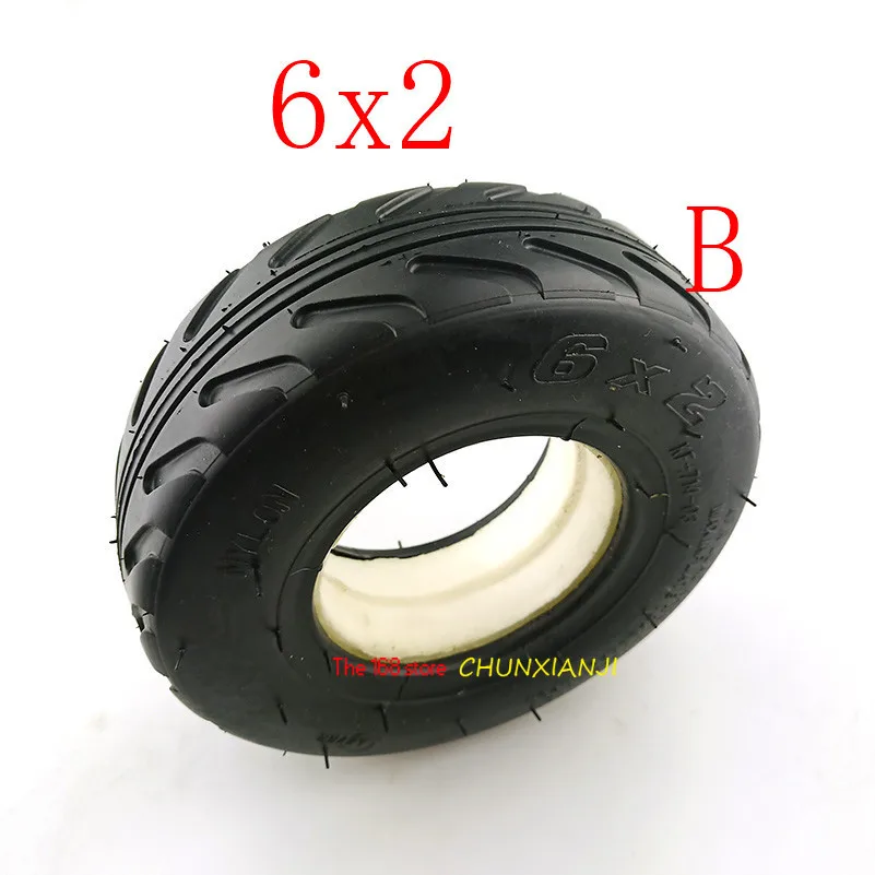 Комплект сверхпрочных шин 6 х2 дюйма с внутренней камерой для электрического