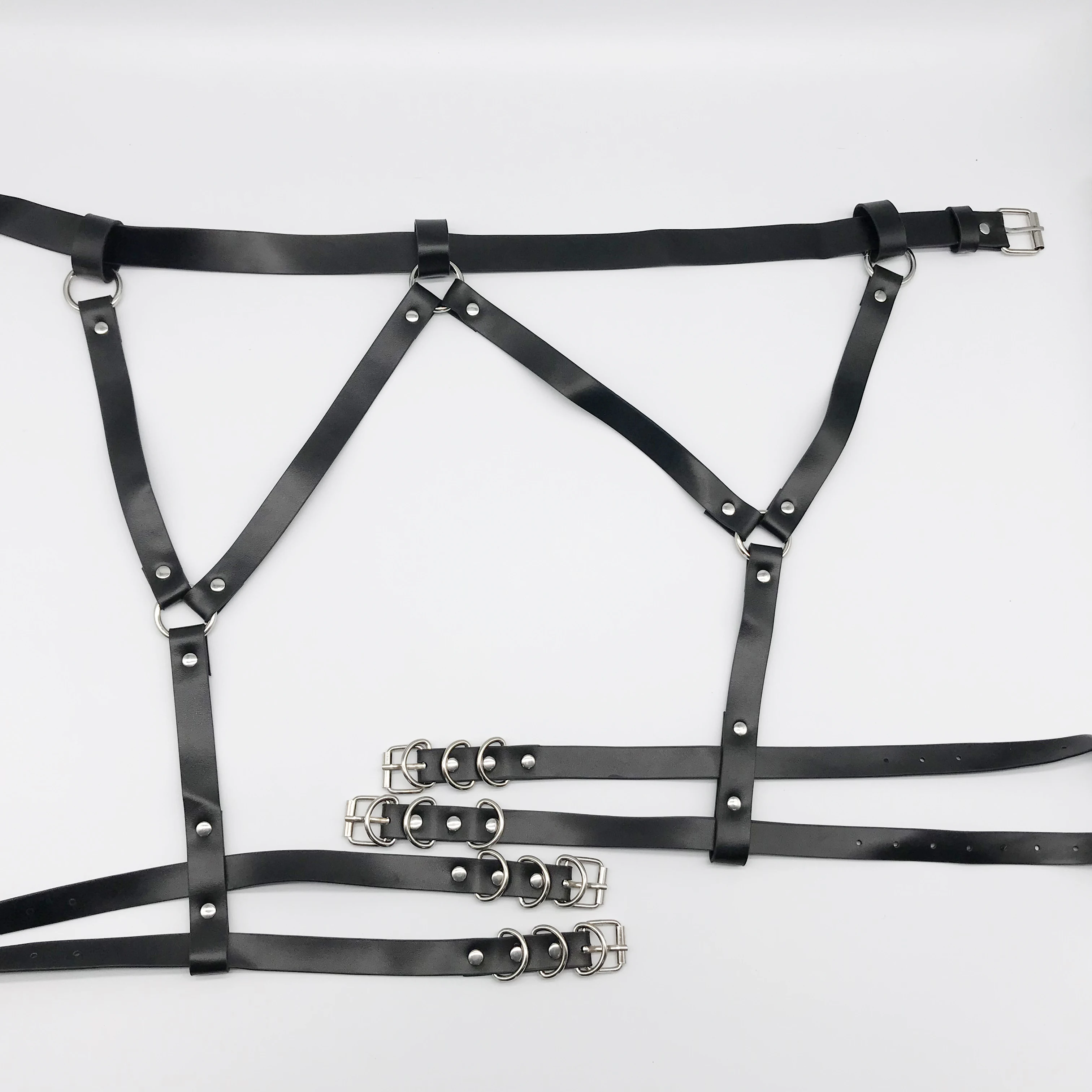 CKMORLS Women's Belt Bdsm Garters Female Sex Leather Harness Waist Leg Cage Body Bondage Erotic Adjustable Harajuku Accessories