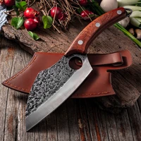 6 inch chefs knife stainless steel kitchen knife meat bone fish vegetable outdoor camping slicing meat cleaver butcher knife