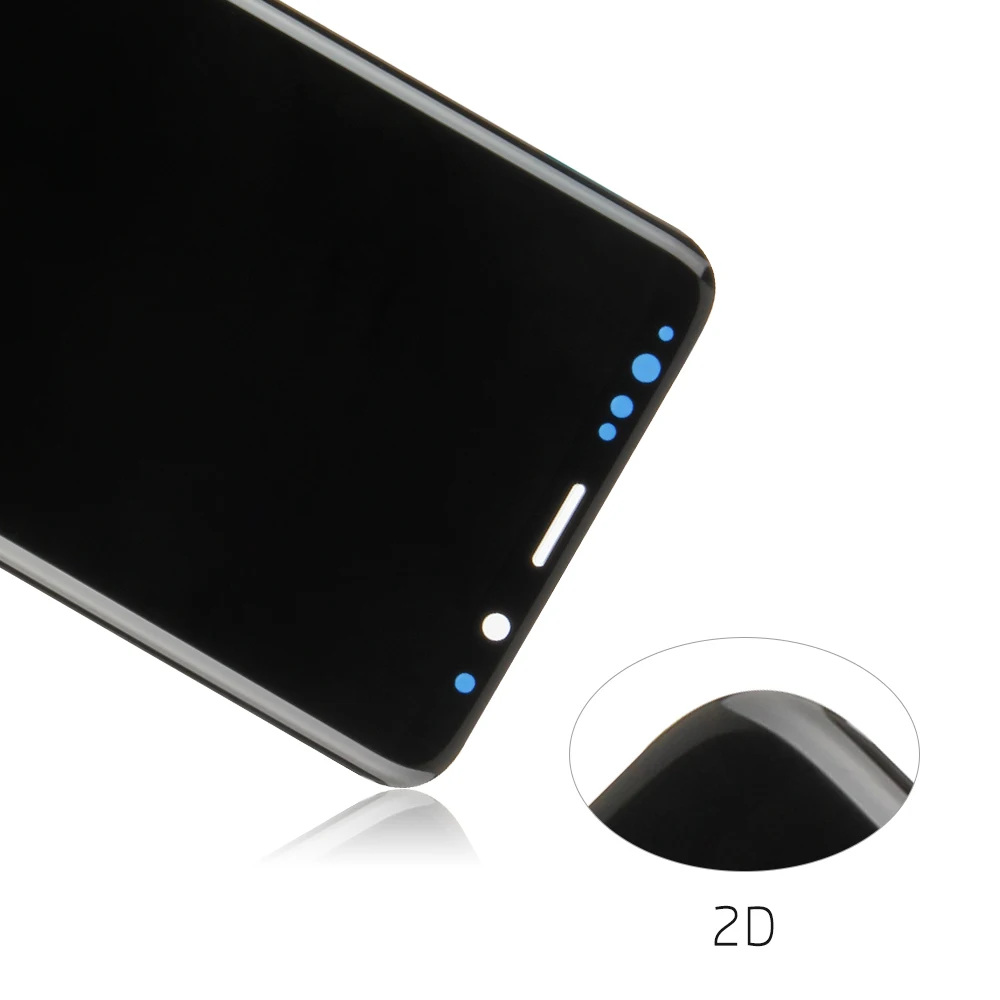Экран AMOLED для SAMSUNG Galaxy S9 LCD G9600 сенсорный дигитайзер датчик стеклянная рамка в