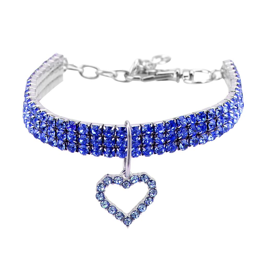 Ожерелье HILIFE в форме сердца ошейник для собак 20 + 5 см регулируемый кошек уличные