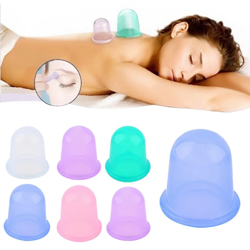 

Silicone Vacuum Cup Suction Cups Vacuum Cans Massage Body Face Neck Massage Suction Cup Health Care Cellulite Massage Tools
