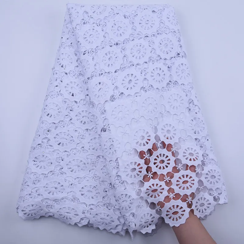 Водорастворимый французский гипюр вуаль кружевная ткань Африканская чистая