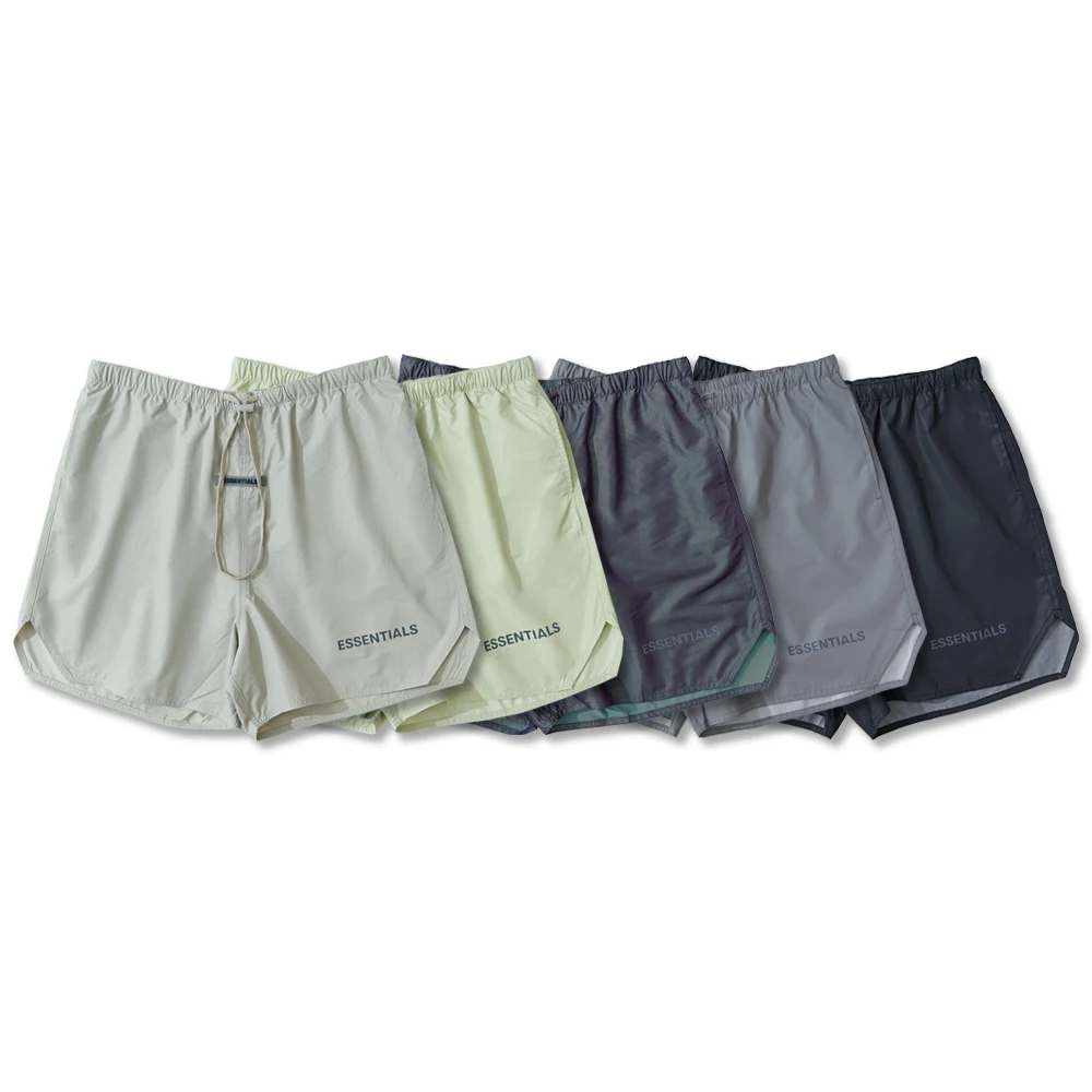 

2021 Essentials Logo Patched 3M Reflection Women Men Half Zipper Jacket Hiphop Men Casual Fast Dry Jacket Windbreaker