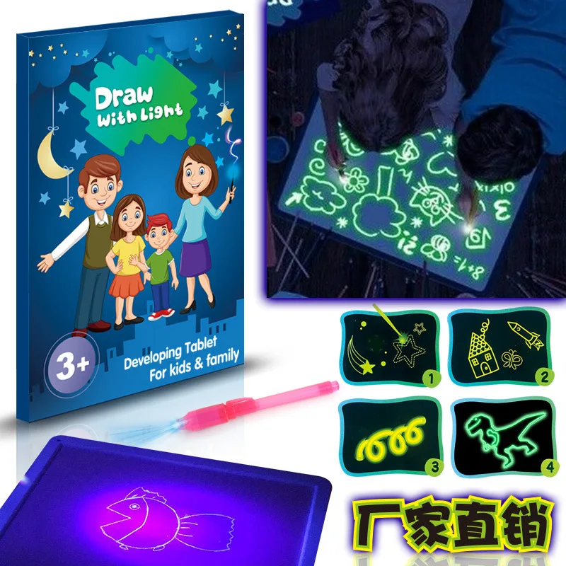 1 шт. 2 в Детская обучающая игрушка доска для рисования планшет граффити А4 А3