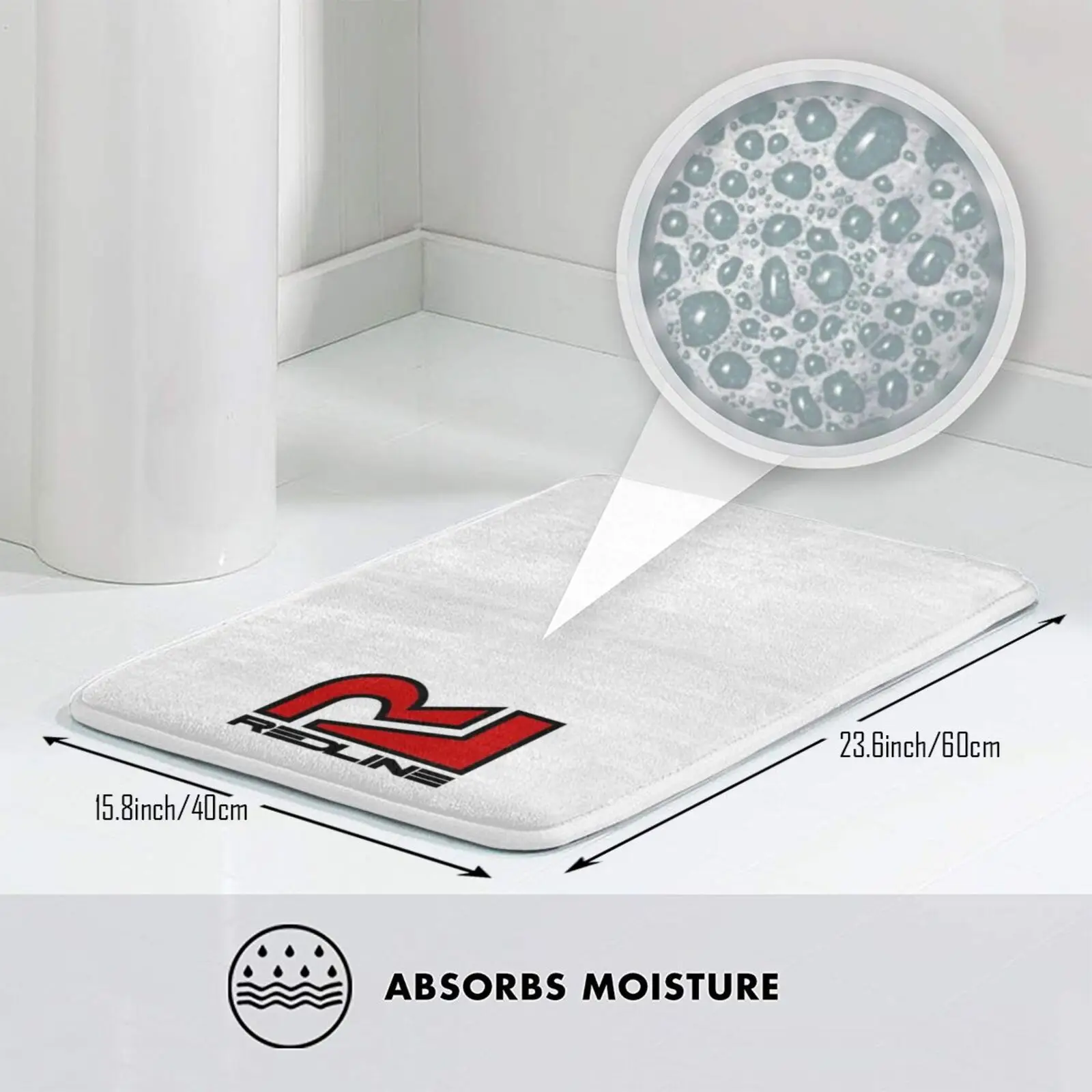 Коврик Rdlnorgnl мягкий красная линия для езды на велосипеде и фристайл