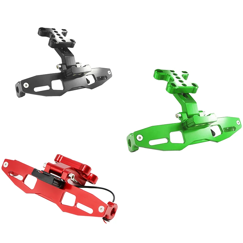 

Motorcycle License Plate Bracket Holder Mount LED Light for Yamaha TFX150 Z125