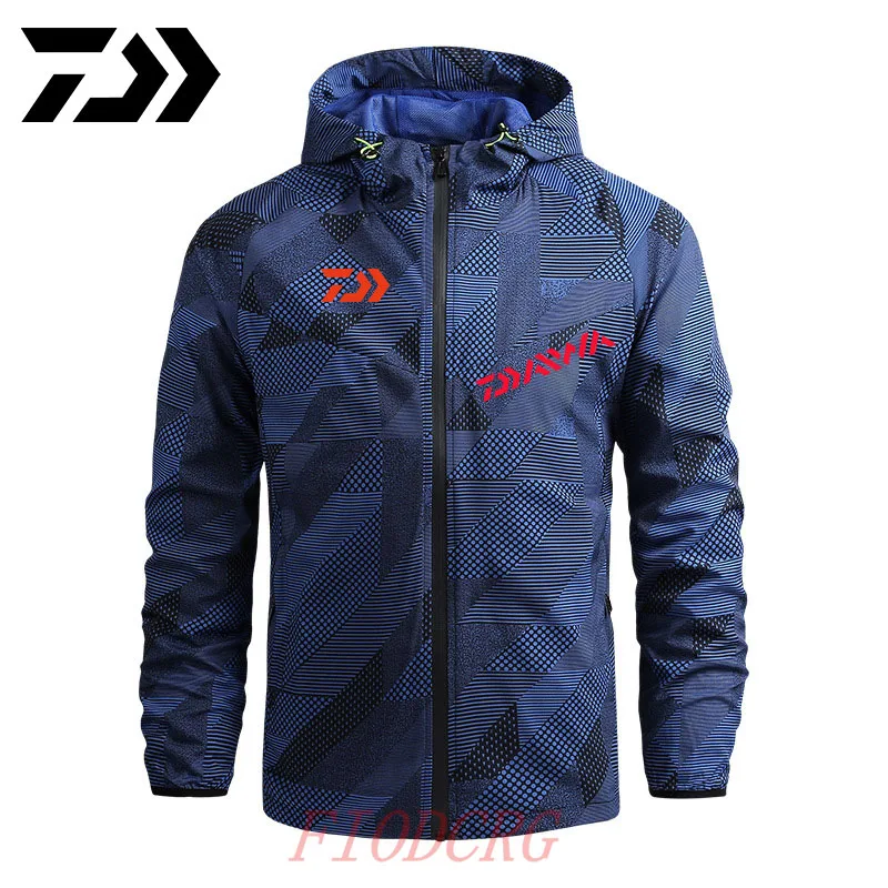 

Daiwa Jacket Men Fishing Jacket Camouflage Uv Protection Clothes Fishing Clothing Autumn Breathable Quick Dry Soft Shell Outdoor