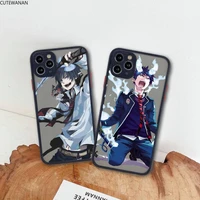 anime blue exorcist rin okumura phone case for iphone 12 11 pro max mini xs 8 7 plus x se 2020 xr matte transparent cover