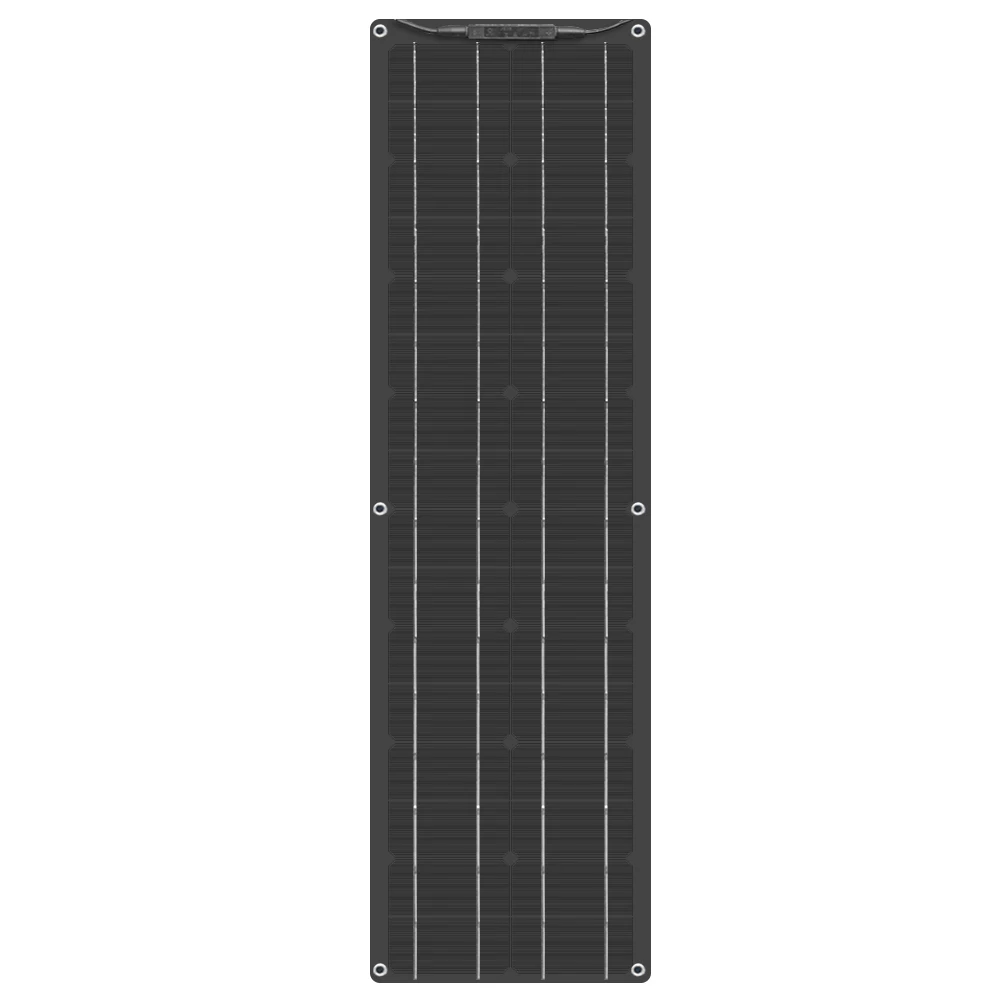 50w black panel 50w 16V 1060*277 мм гибкий Панели солнечные украшенное мозаикой из драгоценных камней, 12v 10A контроллер Солнечный модуль солнечных батарей клетки Панели солнечные батарея DIY kit - Цвет: 50w black panel
