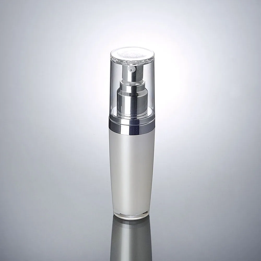 15 мл жемчужный белый/фиолетовый акриловый пластиковый флакон с крышкой в форме