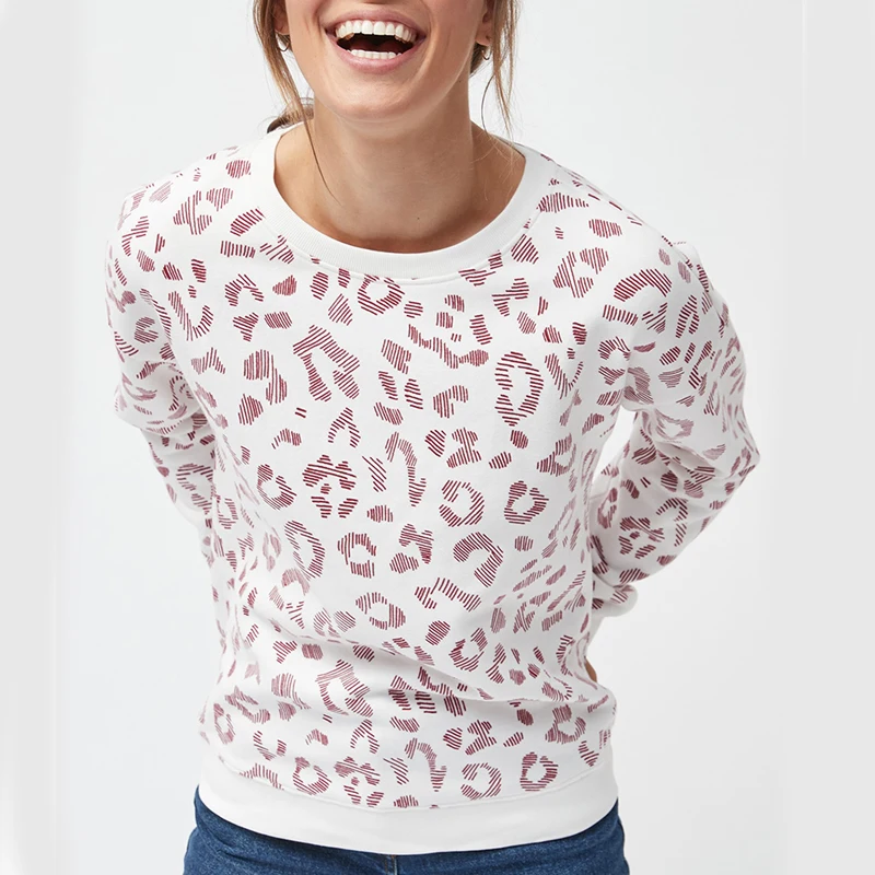 

2020 Autumn Printed Hoodies Sweatshirts Casual Women O Neck Long Sleeve Pullover Sweatshirt Ladies Leisure Hoodie Tunic Blue