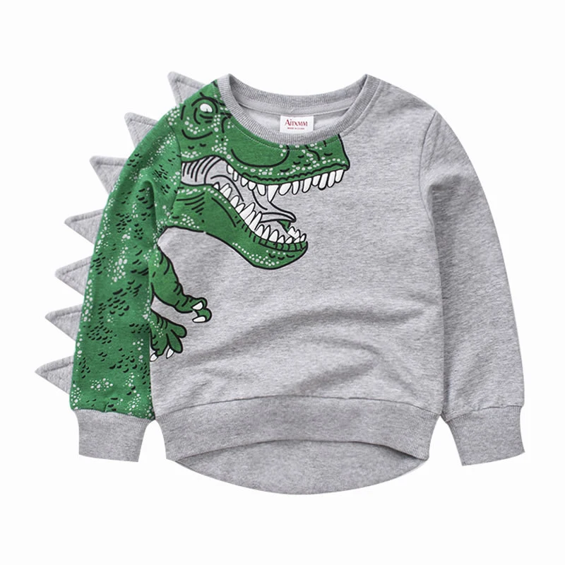 

ZWF440 Fall Winter Dinosaur Set For Baby Boy Boutique Tracksuit Crocodile Children Cartoon Sweatshirt Top+Sport Pant Suit Outfit