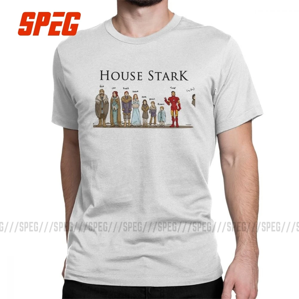 Забавная Мужская футболка с надписью Игра престолов хлопковые футболки House Stark