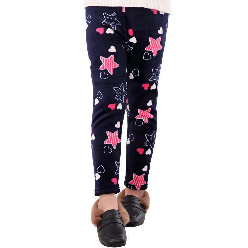 Леггинсы Бархатные для девочек утепленные 3 х слойные детские брюки зимние