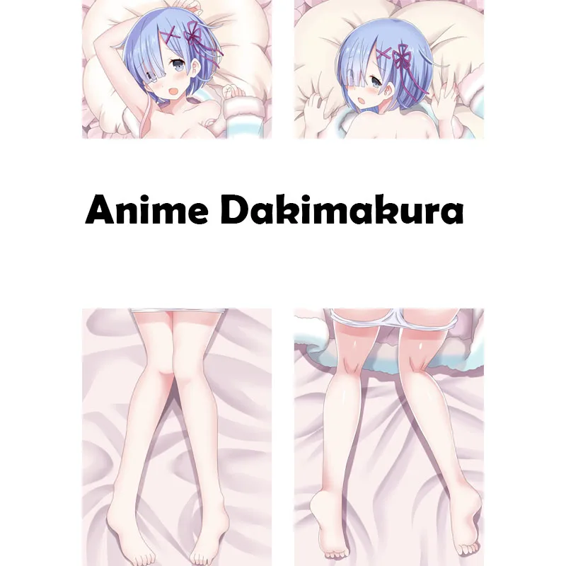 Японское аниме Re:Zero kara Hajimeru Isekai Seikatsu Rem Ram Dakimakura сделай сам обнимающая наволочка