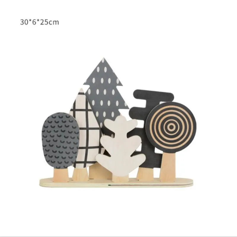 INS скандинавские деревянные елки украшения для детской комнаты Детские игрушки