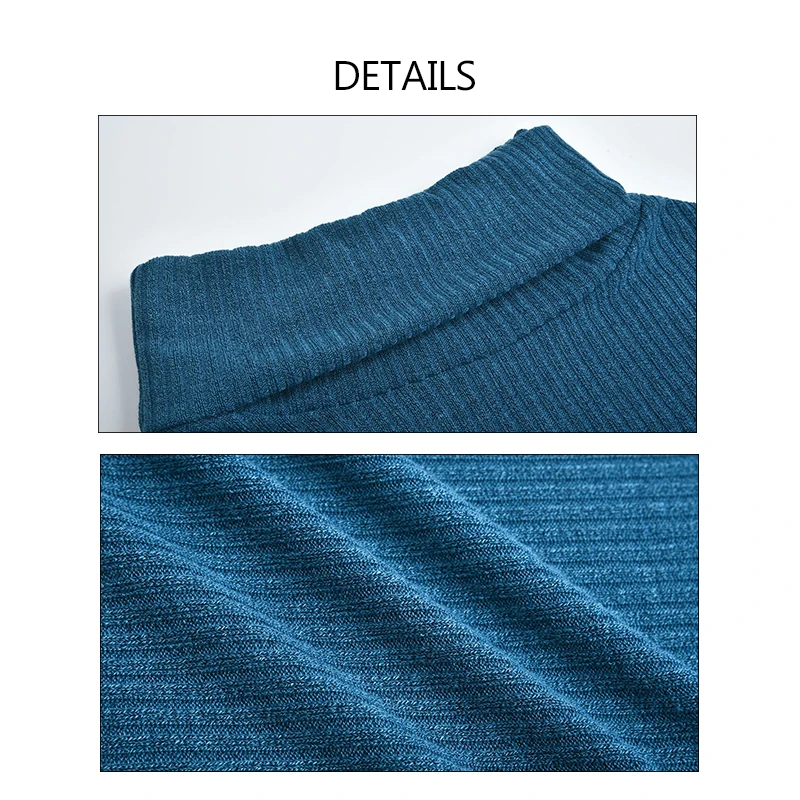 Вязаный свитер с высоким воротником повседневный пуловер длинным рукавом топы