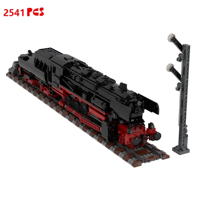 

Class 52.80 Steam Locomotive Building blocks Reko Train MOC-25554 MOC MODEL BRICKS Toys for children Xmas gift