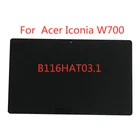 Оригинальный сенсорный экран для Acer Iconia W700, дигитайзер, стекло + ЖК-дисплей в сборе B116HAT03.1, B116HAN03.0, 30pin экран