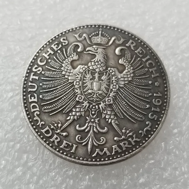 Новинка 1915 немецкие монеты латунные посеребренные копия для коллекции подарок