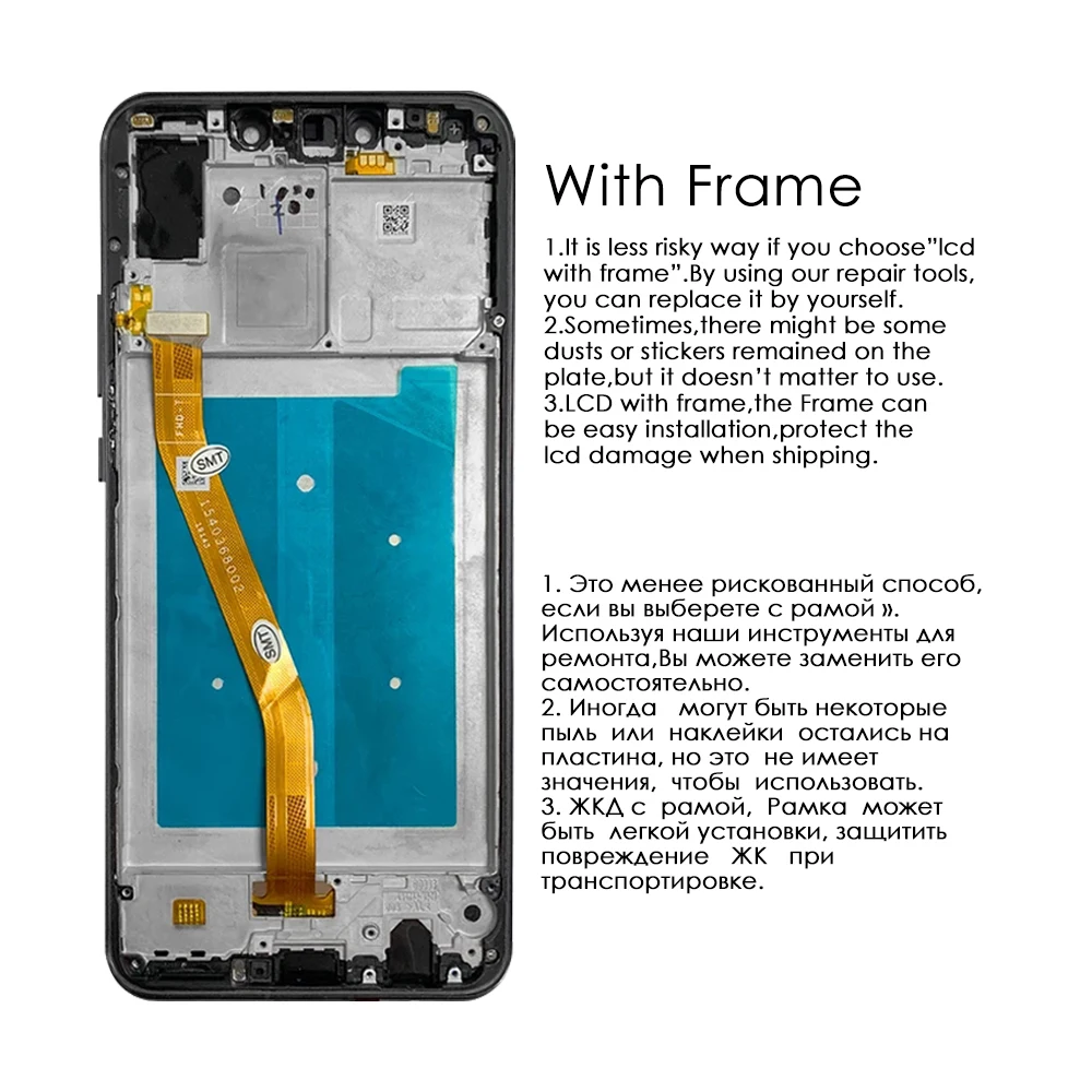 Pantalla t&aacute;ctil Original para Huawei Nova 3, piezas de repuesto de digitalizador LCD, PAR-AL00, PAR-LX1M-3